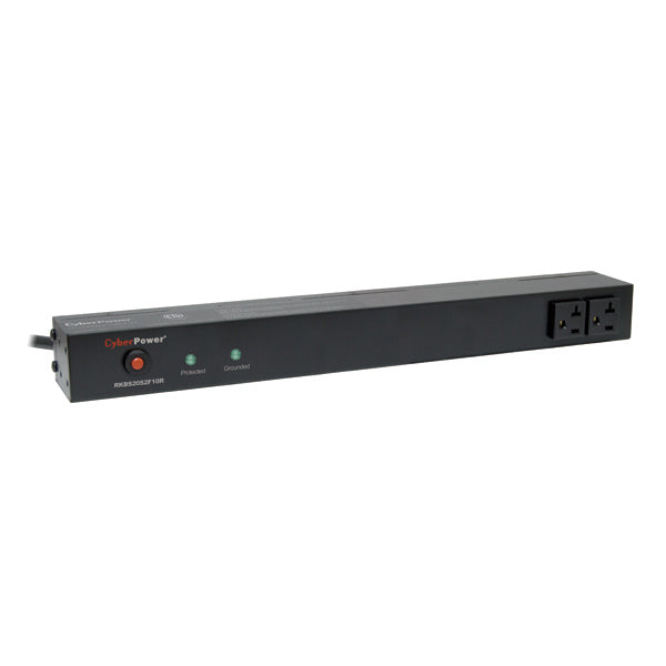 CyberPower RKBS20S2F10R surge protector Black 12 AC outlet(s) 120 V 4.57 m