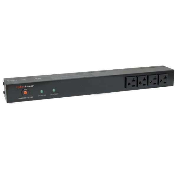 CyberPower RKBS20ST4F10R surge protector Black 14 AC outlet(s) 120 V 4.57 m