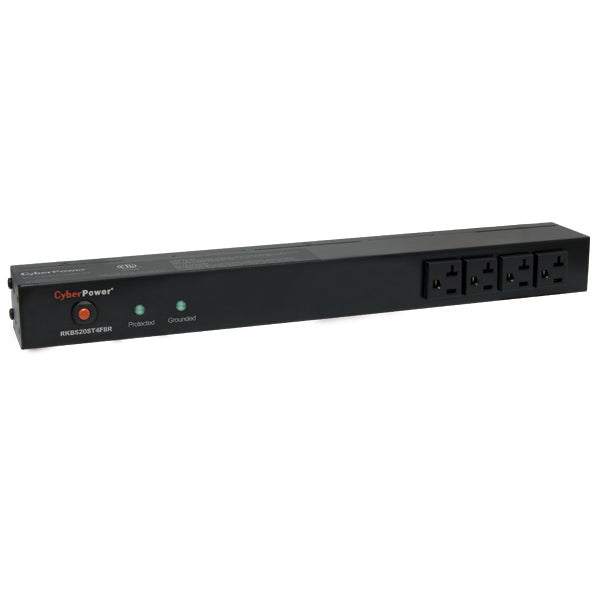 CyberPower RKBS20ST4F8R surge protector Black 12 AC outlet(s) 120 V 4.57 m