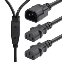 StarTech.com 6ft (1.8m) Power Cord Splitter, C14 to 2x C13 AC Power Cable, 10A 250V, 18AWG, AC Power Cord Splitter, PC Power Supply Cable, TAA Compliant, UL Listed