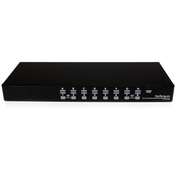 StarTech.com 16 Port 1U Rackmount USB KVM Switch Kit with OSD and Cables - TAA