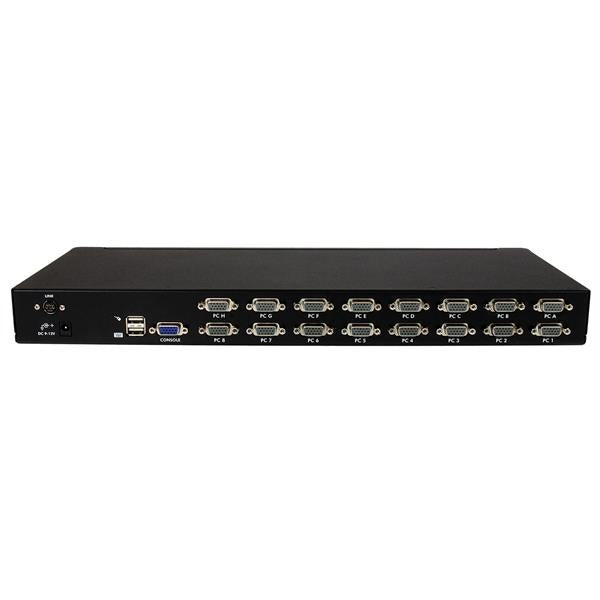 StarTech.com 16 Port 1U Rackmount USB KVM Switch Kit with OSD and Cables - TAA