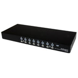 StarTech.com 16 Port 1U Rackmount USB KVM Switch Kit with OSD and Cables - TAA