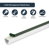StarTech.com 6 ft 2 Piece Cable Raceway Duct - White - TAA