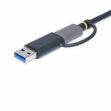 StarTech.com USB 3.0 Multi-Media Memory Card Reader, SD/microSD/CompactFlash Card Reader, Portable USB 5Gbps Card Adapter, External USB-C Card Reader with Attached USB-A Adapter - Works with Any Operating System