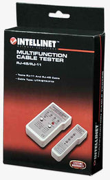 Intellinet Multifunction Cable Tester, RJ-45 and RJ-11, UTP/STP/FTP, Shielded and Unshielded