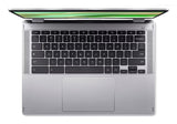 Acer Chromebook Spin 314 CP314-2HN-39K7 Intel Core 5 120U 39.6 cm (15.6") Touchscreen Full HD 16 GB LPDDR5-SDRAM 256 GB SSD Wi-Fi 6E (802.11ax) ChromeOS Silver