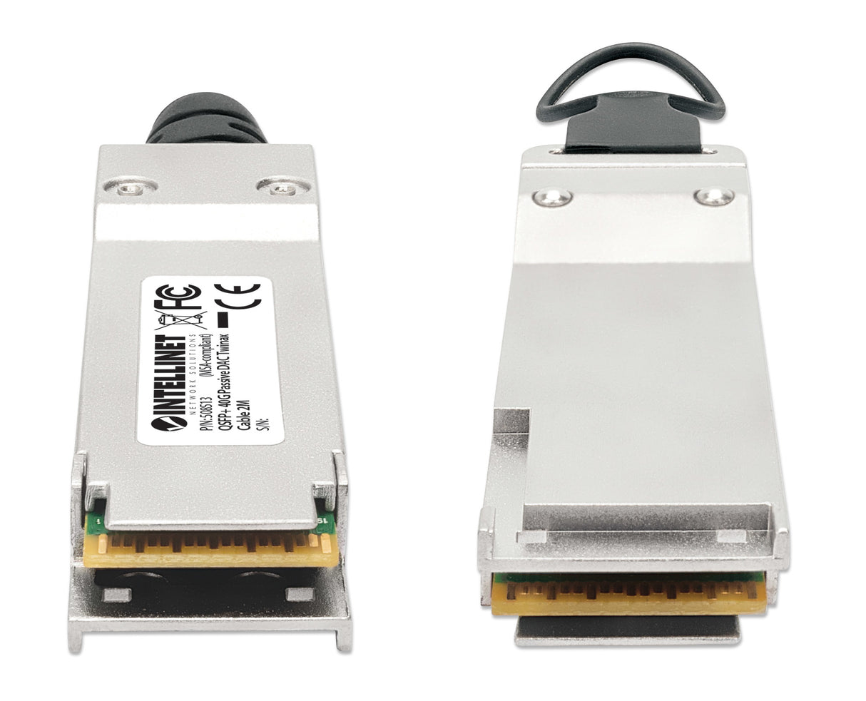 Intellinet 2m 40G QSFP+ Passive Direct Attach Copper Twinax Cable 30AWG MSA QSFP-H40G-CU2M compatible