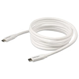StarTech.com 6.6ft (2m) USB-C Fast Charging Cable, Charge & Sync, 100W (5A) PD, USB 2.0, USB-IF Certified - White USB C Charging Cord