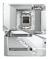 GIGABYTE B850 AORUS STEALTH ICE Motherboard - AMD Ryzen 9000 Series CPUs, 14+2+2 Phases Digital VRM, up to 8200MHz DDR5 (OC), 2xPCIe 5.0 + 2xPCIe 4.0 M.2, WIFI 7, 5 GbE LAN, USB 3.2 Gen 2