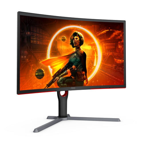 AOC G3 CQ27G3S computer monitor 68.6 cm (27") 2560 x 1440 pixels Quad HD LED Black, Red