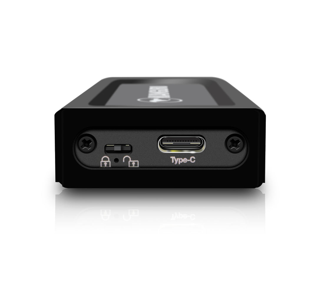 iStorage Kanguru UltraLock Superspeed+ USB-C M.2 NVMe External SSD 4 TB| Secure Portable Solid State Drive |Physical Write Protect Switch| Secure Firmware| TAA Compliant