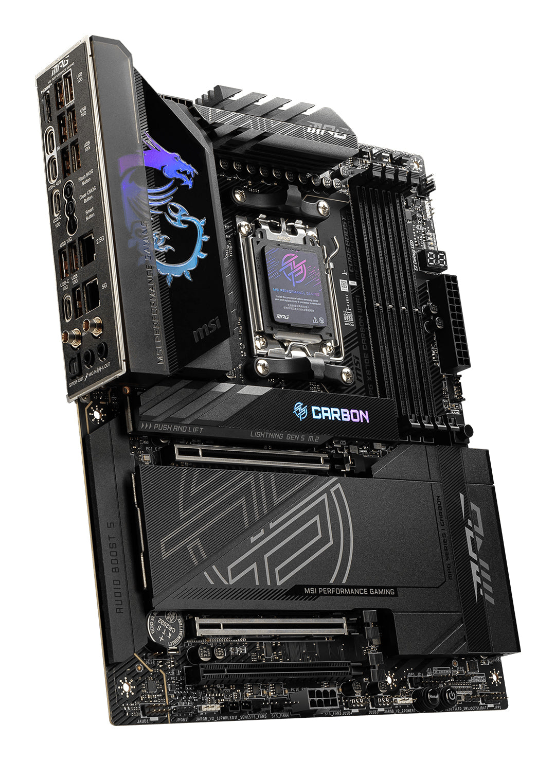 MSI MPG X870E CARBON WIFI motherboard AMD X870E Socket AM5 ATX