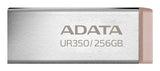ADATA UR350 USB flash drive 256 GB USB Type-A 3.2 Gen 1 (3.1 Gen 1) Brown, Stainless steel