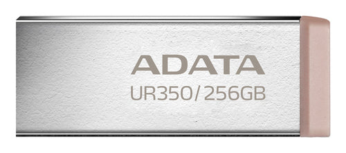 ADATA UR350 USB flash drive 256 GB USB Type-A 3.2 Gen 1 (3.1 Gen 1) Brown, Stainless steel