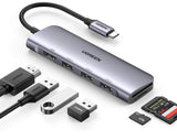 Ugreen 20956A interface hub USB Type-C 5000 Mbit/s Silver
