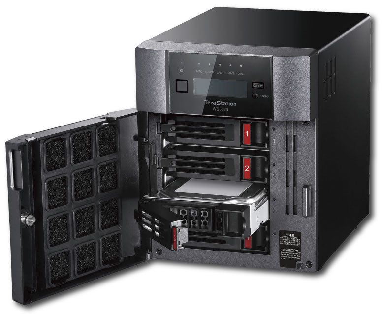 Buffalo TeraStation WS5420DN NAS Desktop Intel Atom® C3338 8 GB DDR4 48 TB HDD Windows Server IoT 2025 Black