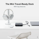 Plugable Technologies 7-in-1 USB C Docking Station Dual Monitor - Dual HDMI Dock is Compatible with Mac and Windows, USB4, Thunderbolt or USB-C, 100W PD, 2x HDMI, 1x USB-C, 1Gbps Ethernet, 1x USB 3.0, 1x SD Card