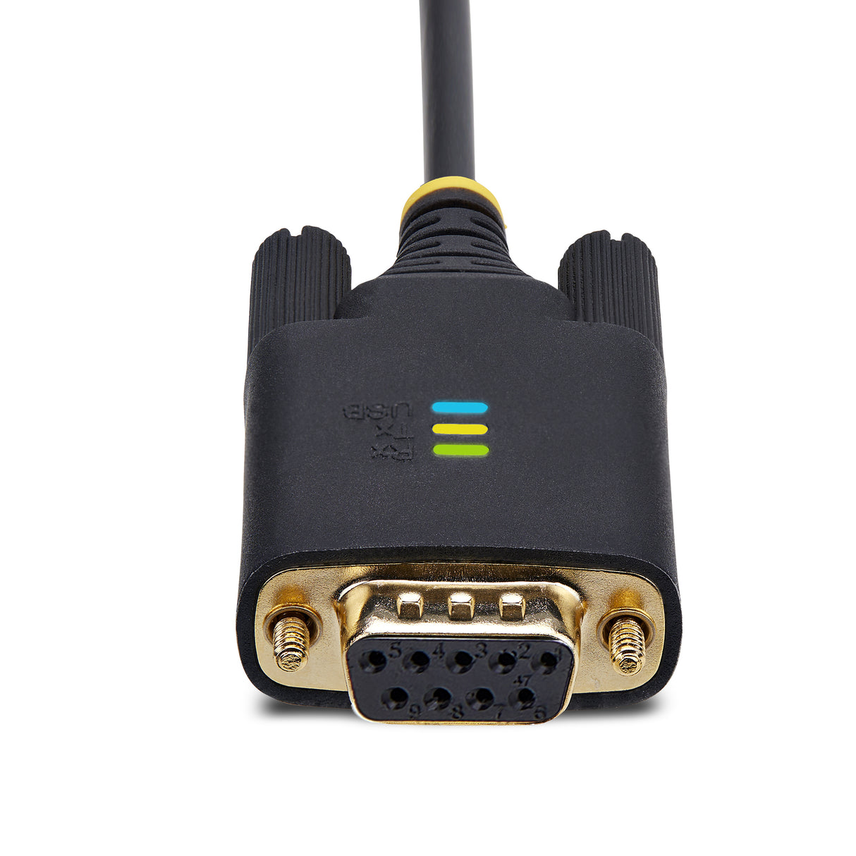 StarTech.com 6.6ft (2m) USB to Null Modem Serial Adapter Cable, COM Retention, FTDI, USB-A to DB9 RS232, Interchangeable DB9 Screws/Nuts, Windows/macOS/Linux