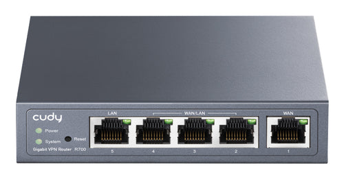 Cudy Gigabit Multi-WAN VPN Router wired router Fast Ethernet, Gigabit Ethernet Grey