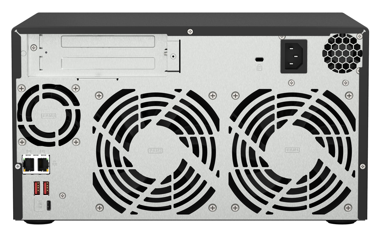 QNAP TS-873A NAS Tower Ryzen Embedded V1500B 8 GB DDR4 0 TB QuTS hero Black