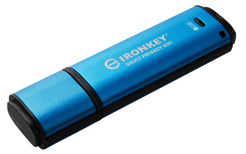 Kingston Technology IronKey 8GB USB-C Vault Privacy 50C AES-256 Encrypted, FIPS 197