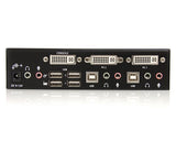 StarTech.com 2 Port DVI USB KVM Switch with Audio and USB 2.0 Hub - TAA