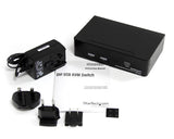 StarTech.com 2 Port DVI USB KVM Switch with Audio and USB 2.0 Hub - TAA