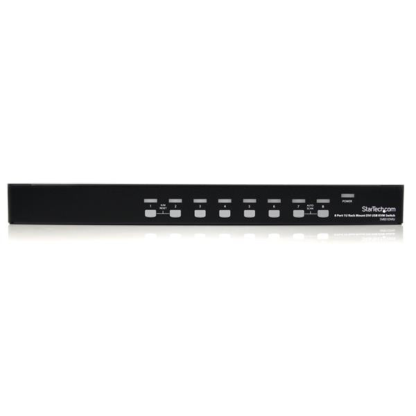 StarTech.com 8 Port 1U Rackmount DVI USB KVM Switch - TAA