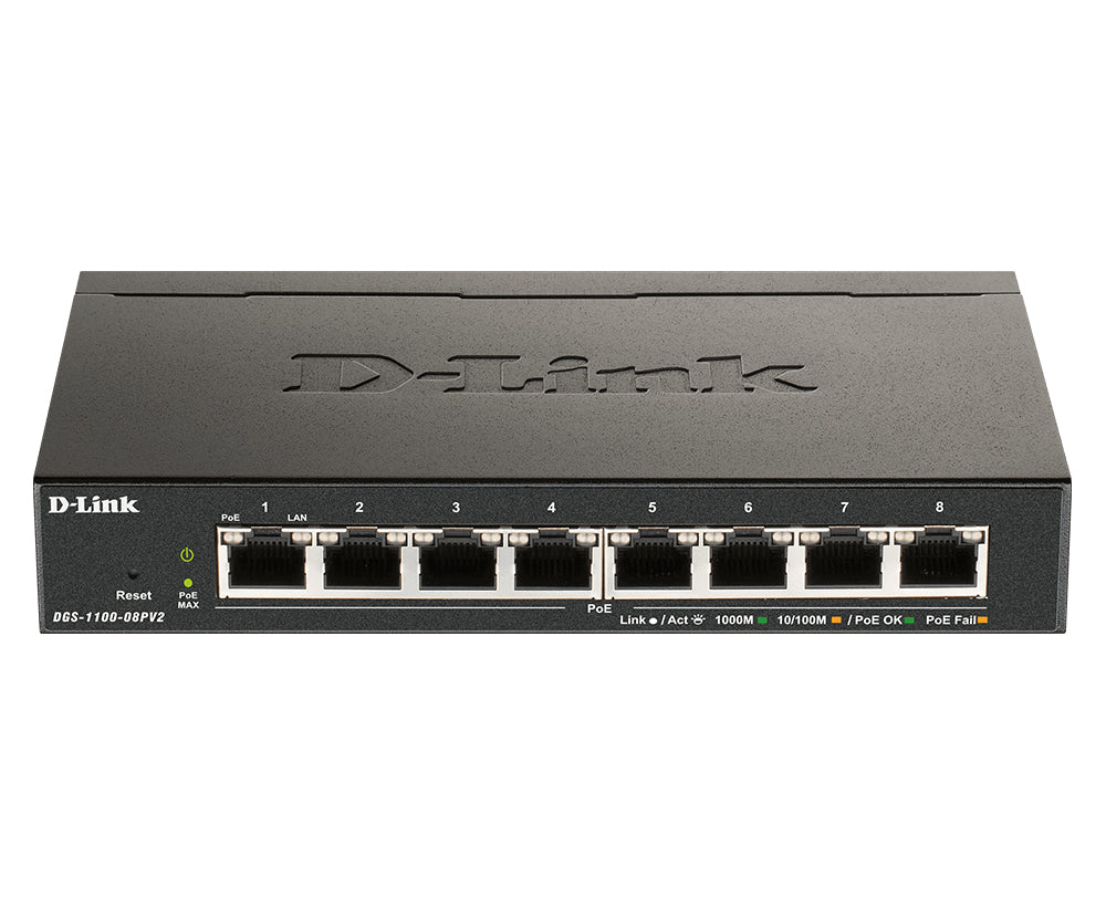 D-Link 8-Port PoE Gigabit Smart Managed Switch