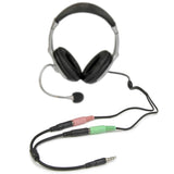 StarTech.com Headset adapter for headsets with separate headphone / microphone plugs - 3.5mm 4 position to 3 position and 2 position 3.5mm M/F