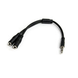 StarTech.com Headset adapter for headsets with separate headphone / microphone plugs - 3.5mm 4 position to 3 position and 2 position 3.5mm M/F