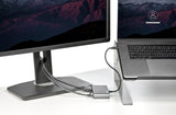 StarTech.com Dual-Monitor Thunderbolt Mini Dock, 4K 60Hz HDMI, Driverless Hub for Windows & Mac, Gigabit Ethernet, 1 x USB 5Gbps & 1x USB 2.0, 11in (28cm) Cable