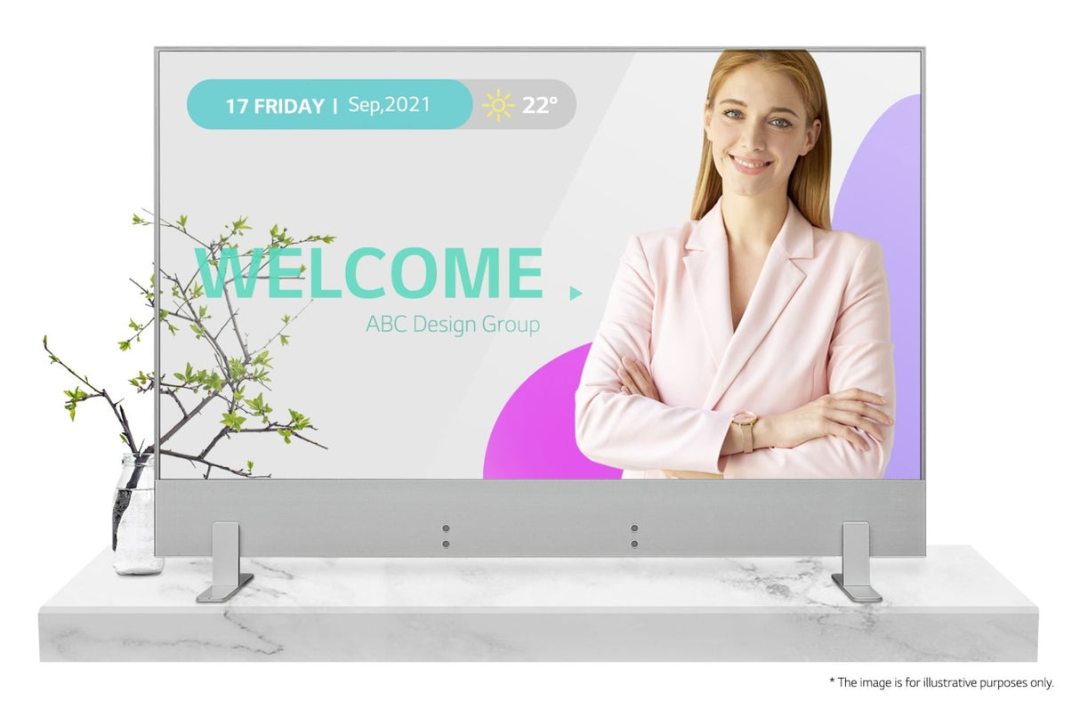 LG 55EW5G-A Signage Display Digital signage flat panel 139.7 cm (55") OLED 400 cd/m² Full HD Grey Built-in processor WebOS 18/7