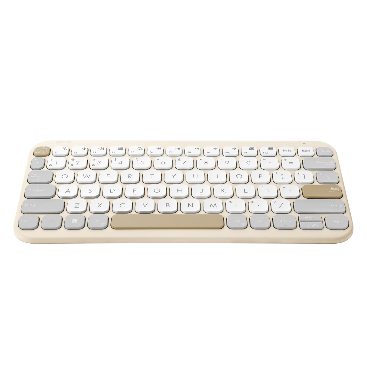 ASUS Marshmallow KW100 keyboard Home Bluetooth QWERTY US English Beige