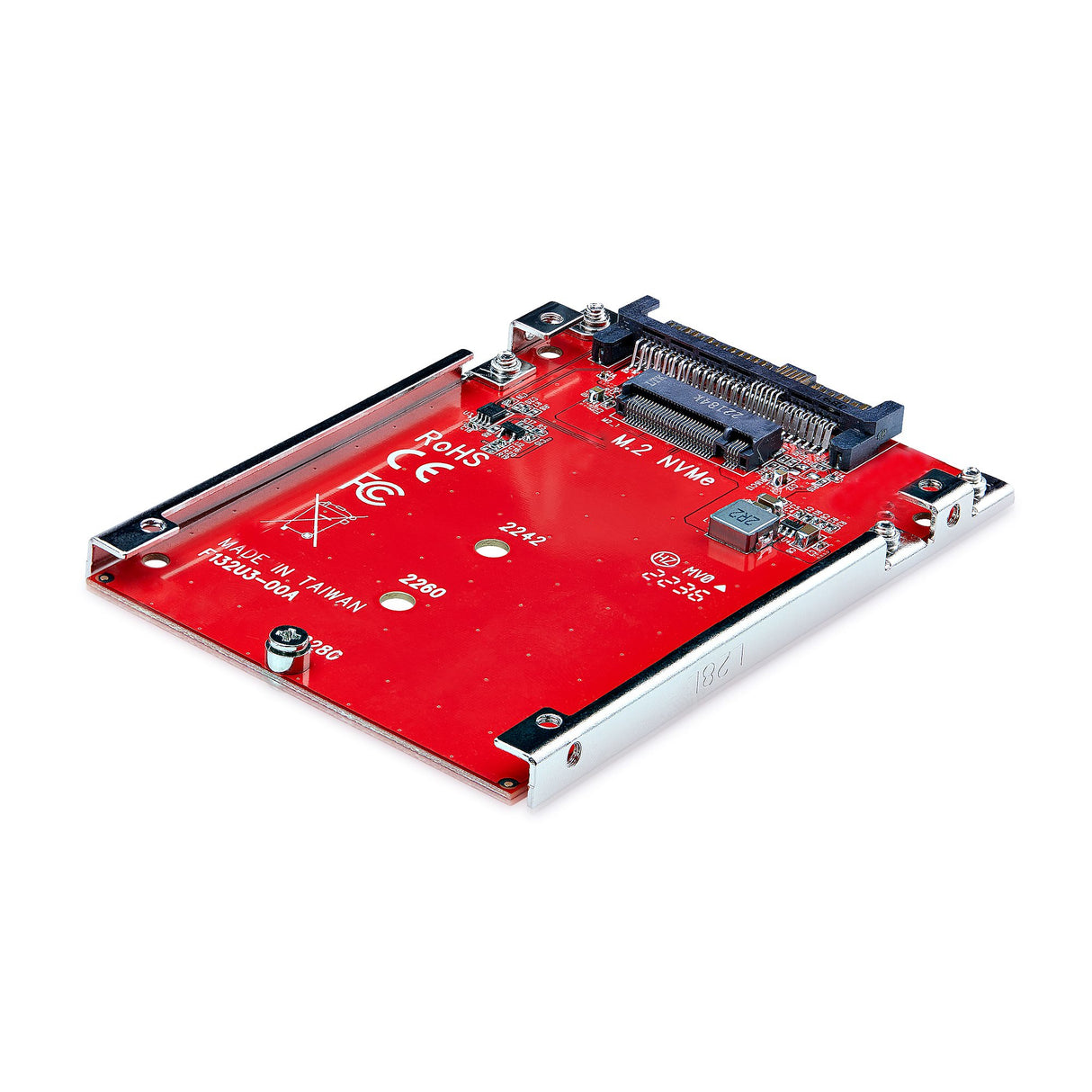 StarTech.com M.2 to U.3 Adapter for M.2 NVMe SSDs, PCIe M.2 Drive to 2.5inch U.3 (SFF-TA-1001) Host Adapter/Converter, TAA Compliant - 2.5" Drive Form Factor