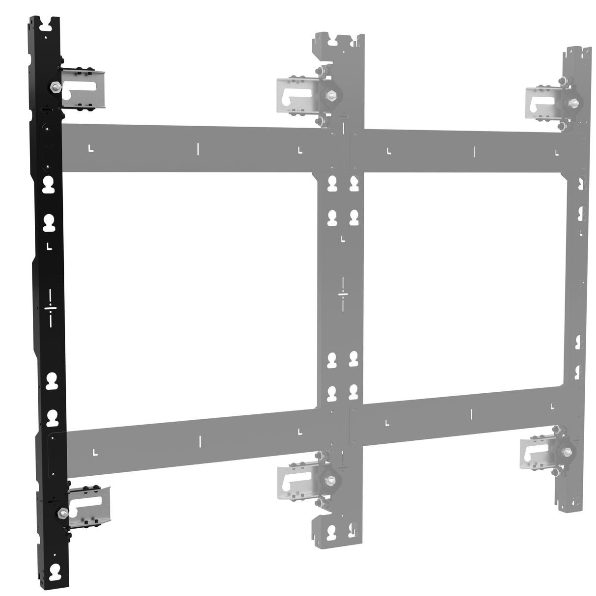 Chief TiLEDTM Left dvLED Wall Mount for LG LSCB Series Ultra Slim, 3 Displays Tall