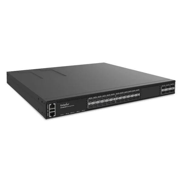 EnGenius L3 STACKABLE ECS8830F 24X10G SFP+ 6 100G QSFP28 Managed Power over Ethernet (PoE) 1U Black