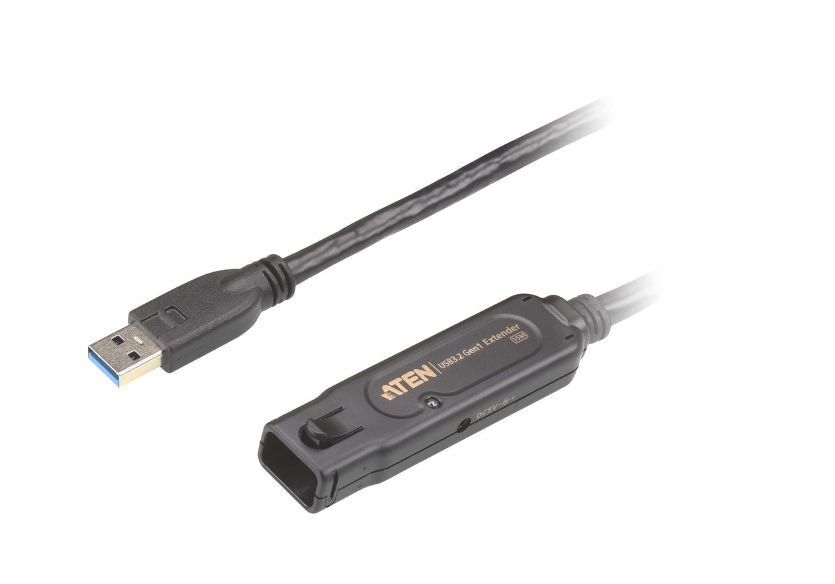 ATEN UE3315A USB cable USB 3.2 Gen 1 (3.1 Gen 1) 15 m USB A 5 Gbit/s Black