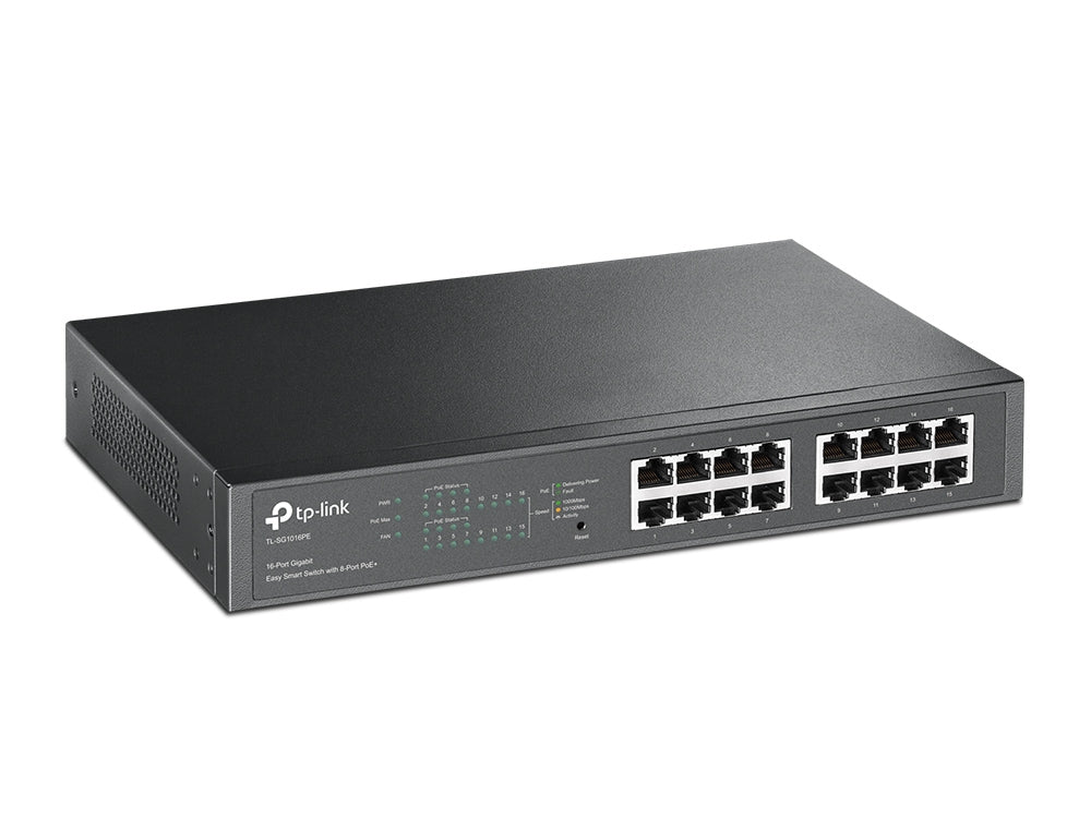 TP-Link 16-Port Gigabit Easy Smart Switch with 8-Port PoE+