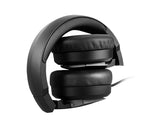 MSI IMMERSE GH61 Hi-RES 7.1 Virtual Surround Sound Gaming Headset 'Black with Silver Dragon Logo, Speakers installed by ONKYO, USB and 3.5mm audio connector, Built-in ESS DAC and AMP, 40mm Drivers, retractable Mic'