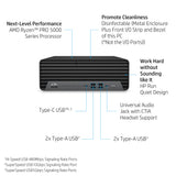 HP EliteDesk 805 G6 AMD Ryzen™ 7 PRO 4750G 16 GB DDR4-SDRAM 256 GB SSD Windows 11 Pro SFF PC Black