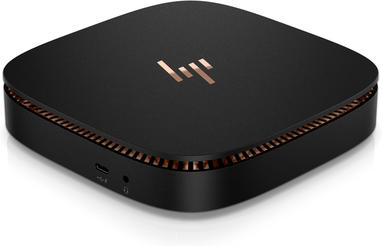 HP Elite Slice Intel® Core™ i7 i7-7700T 16 GB DDR4-SDRAM 128 GB SSD Windows 10 IoT Enterprise USFF Mini PC Black