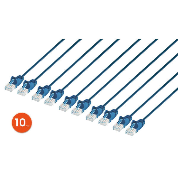 Intellinet 744553 networking cable Blue 0.3 m Cat6 U/UTP (UTP)