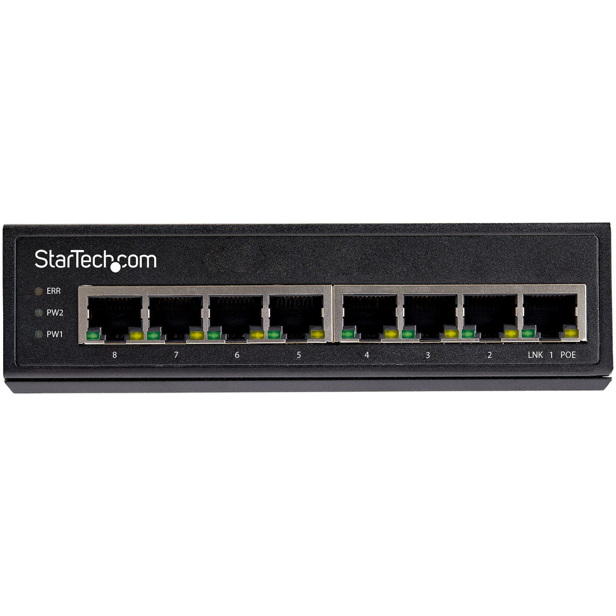 StarTech.com Industrial 8 Port Gigabit PoE Switch - 30W - Power Over Ethernet Switch - GbE PoE+ Unmanaged Switch - Rugged High Power Gigabit Network Switch IP-30/ -40 C - 75 C - TAA