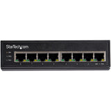 StarTech.com Industrial 8 Port Gigabit PoE Switch - 30W - Power Over Ethernet Switch - GbE PoE+ Unmanaged Switch - Rugged High Power Gigabit Network Switch IP-30/ -40 C - 75 C - TAA