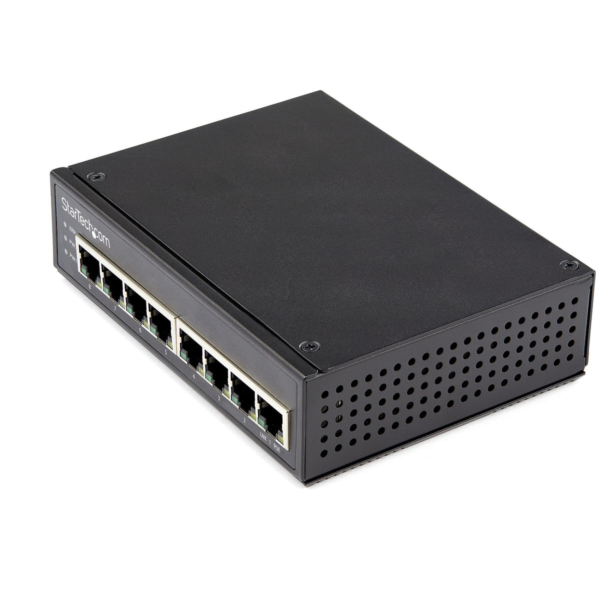 StarTech.com Industrial 8 Port Gigabit PoE Switch - 30W - Power Over Ethernet Switch - GbE PoE+ Unmanaged Switch - Rugged High Power Gigabit Network Switch IP-30/ -40 C - 75 C - TAA