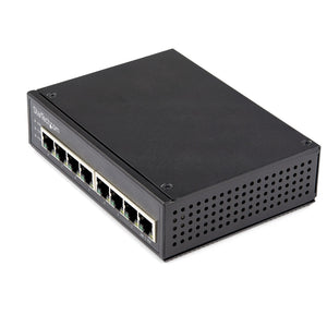 StarTech.com Industrial 8 Port Gigabit PoE Switch - 30W - Power Over Ethernet Switch - GbE PoE+ Unmanaged Switch - Rugged High Power Gigabit Network Switch IP-30/ -40 C - 75 C - TAA