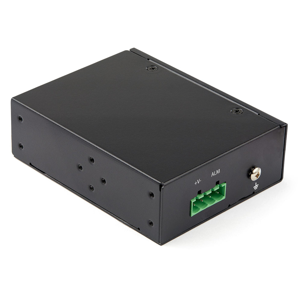 StarTech.com Industrial Fiber to Ethernet Media Converter - 10/100/1000 Mbps SFP to RJ45/Cat6 - Singlemode/Multimode Optical Fiber to Copper Gigabit Network - 12-56V DC - IP-30/ -40 to +75C - TAA