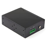 StarTech.com Industrial Fiber to Ethernet Media Converter - 10/100/1000 Mbps SFP to RJ45/Cat6 - Singlemode/Multimode Optical Fiber to Copper Gigabit Network - 12-56V DC - IP-30/ -40 to +75C - TAA